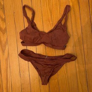 RVCA bikini small top medium bottoms